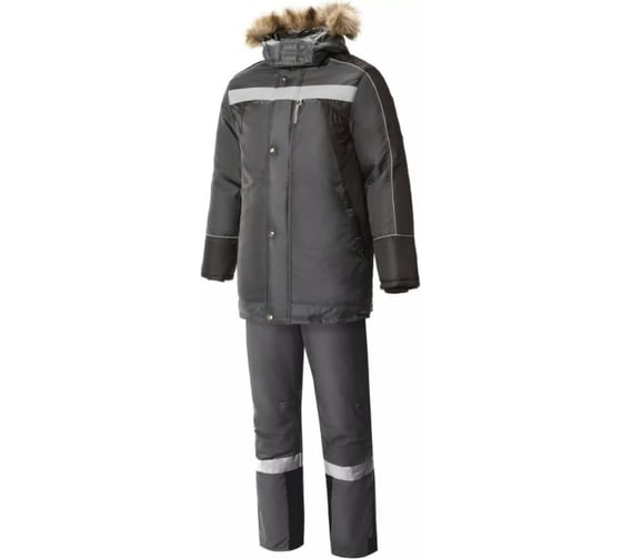 Изображение товара Утепленный костюм СОЮЗСПЕЦОДЕЖДА Ямал, темно-серый/черный, р. 60-62, рост 170-176 2000000009292