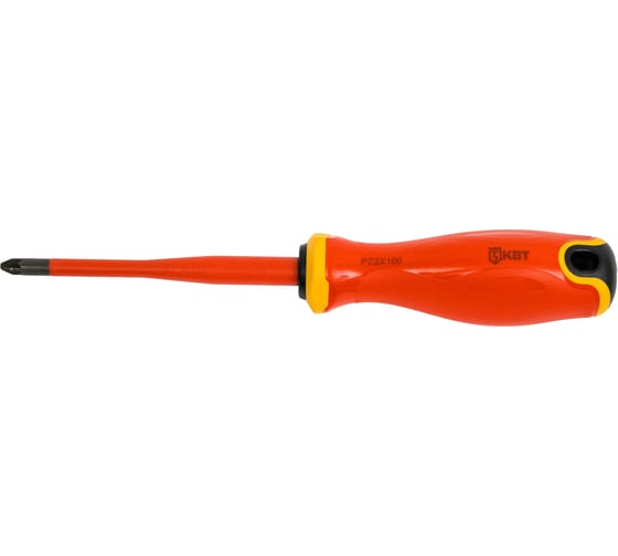 Изображение товара Отвертка диэлектрическая КВТ PZ2x100 серия СЛИМ 103010