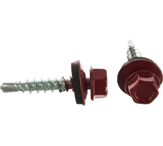 Изображение товара Саморез кровельный ООО ПКФ Сварком 4,8x29 RAL 3003 (рубиново-красный) (уп/80шт.) k00014810