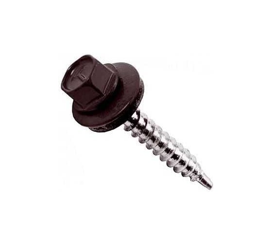 Изображение товара Саморез кровельный ООО ПКФ Сварком 5,5x19 RAL 8019 (серо-коричневый) (уп/80шт.) k00013883