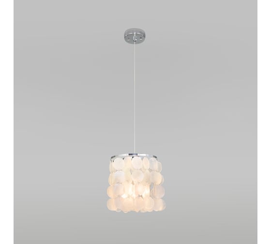 Изображение товара Подвесной светильник Eurosvet Sandra с перламутром 60185/1 хром/перла a069247