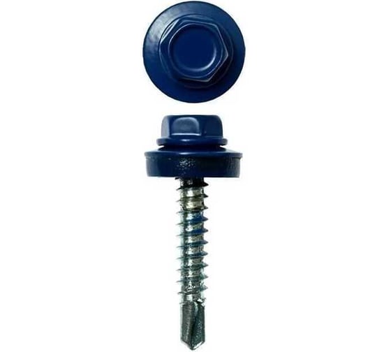 Изображение товара Саморез кровельный ООО ПКФ Сварком 5,5x76 RAL 5015 (небесно-синий) (уп/20шт.) k00017552