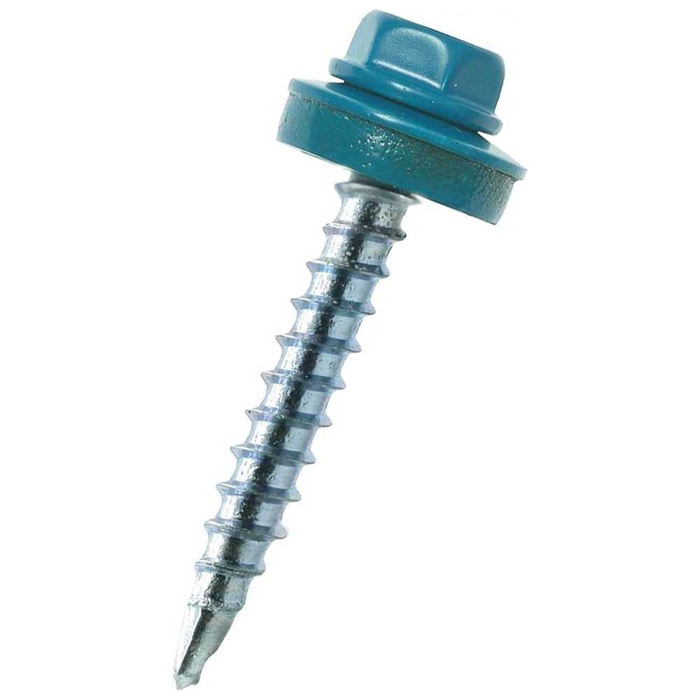 Изображение товара Саморез кровельный ООО ПКФ Сварком 4,8x35 RAL 5021 бирюза 50 шт.