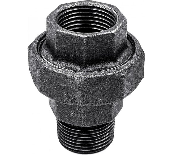 Изображение товара Американка черная BergMontana 1/2 г/ш плоская без прокладки (Болгария) 331 Atusa / Berg Montana-Ф 33121003 33101003