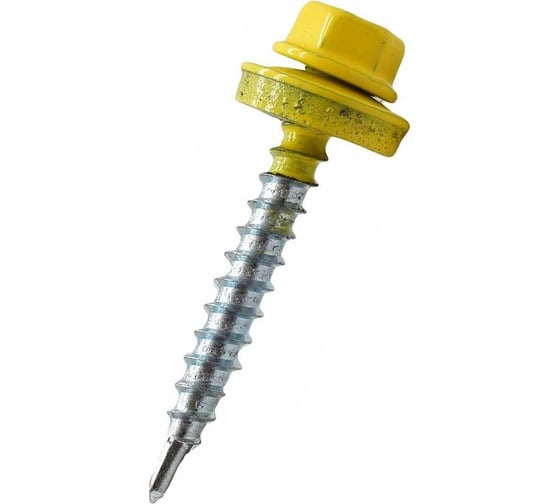 Изображение товара Саморез кровельный ООО ПКФ Сварком 4,8x29 RAL 1018 (цинково-желтый) (уп/70шт.) k00016104