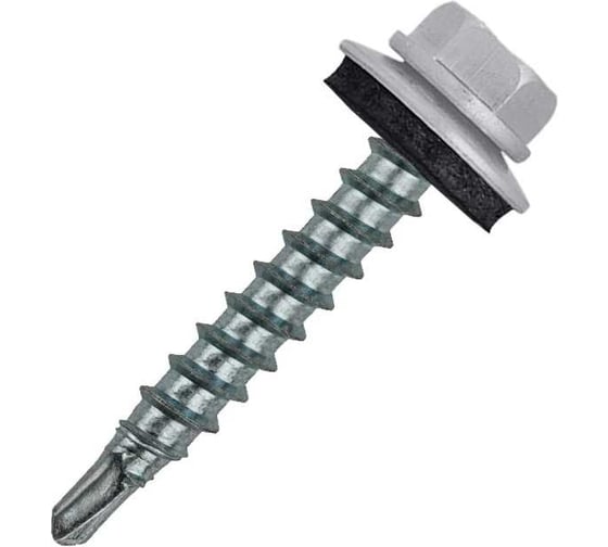 Изображение товара Саморез кровельный ООО ПКФ Сварком 4,8x70 RAL 7004 (серый светл) (уп/60шт.) k00004870