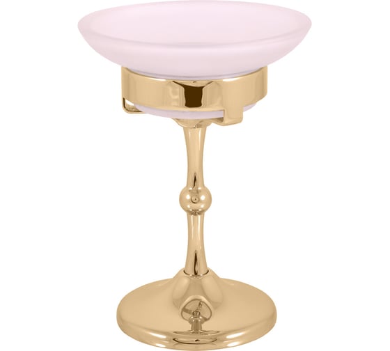 Изображение товара Настольная мыльница с подставкой RavSlezak фаянсовая, цвет золото MKA0301Z