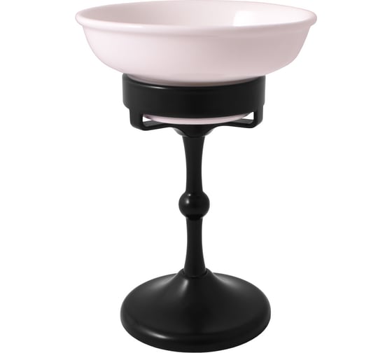 Изображение товара Настольная мыльница с подставкой RavSlezak фаянсовая, черный матовый MKA0301CMAT