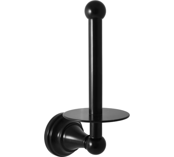 Изображение товара Настенный держатель туалетной бумаги RavSlezak вертикальный, черный матовый MKA0402CMAT