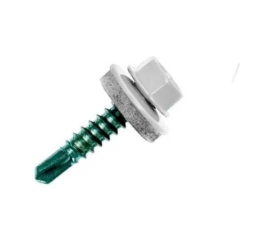 Изображение товара Саморез кровельный ООО ПКФ Сварком 5,5x19 RAL9003 (белые) (уп/80шт.) k00011021