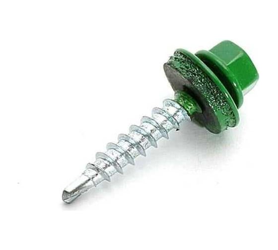 Изображение товара Саморез кровельный ООО ПКФ Сварком 5,5x19 RAL 6002 (зеленая листва) (уп/70шт.) k00009198