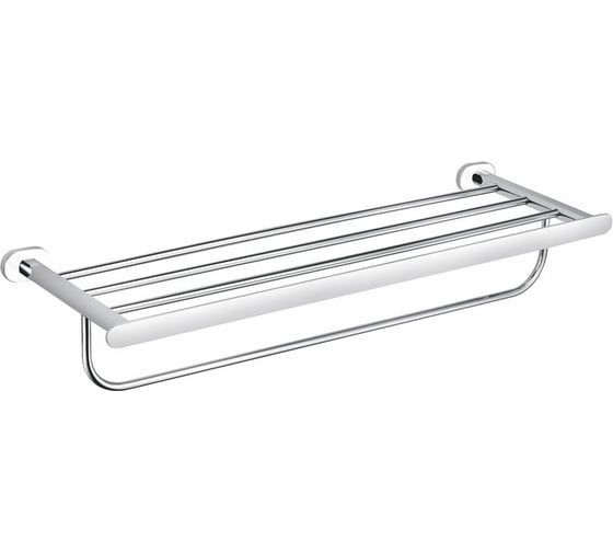 Изображение товара Полотенцедержатель с полочкой RavSlezak 665.6 мм, хром/белый YUA0704CB