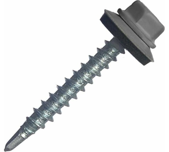 Изображение товара Саморез кровельный ООО ПКФ Сварком 4,8x19 RAL 7024 (уп/60шт.) kБП-00000243