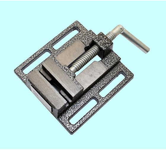 Изображение товара Станочные тиски TLX для сверлильных станков 125мм тип 2 неповоротные ход 130мм, паз 12х85мм 66393