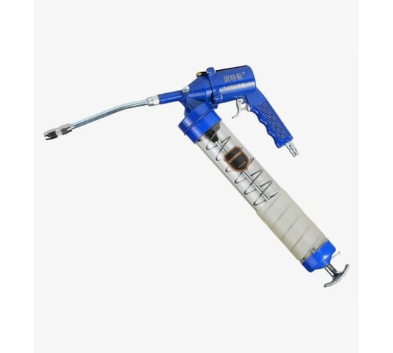 Изображение товара Шприц плунжерный пневматический Крал 600мл автомат 400г/мин (трубка 150мм, насадка) прозрачный 6057