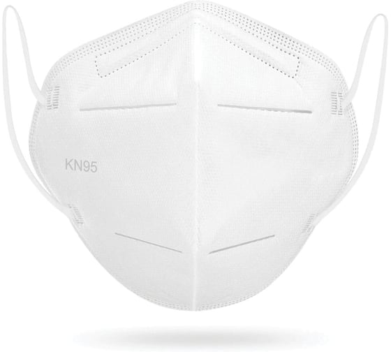 Изображение товара Респиратор противоаэрозольный ОФИСМАГ средний класс защиты FFP2, КОМПЛЕКТ 10 шт., без клапана KN-95 00999x04730 630830