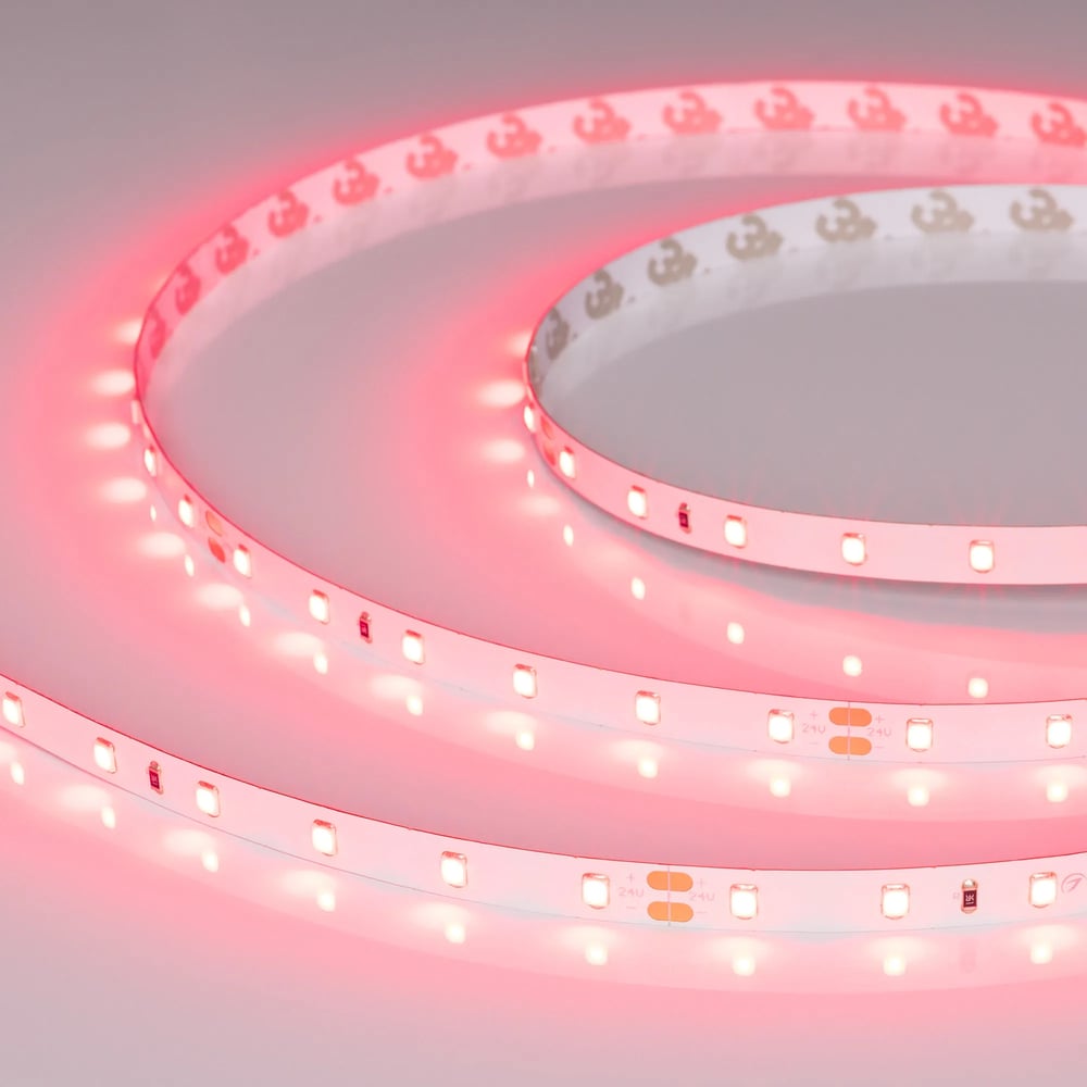 Изображение товара Светодиодная лента Arlight RT-A60-8mm 24V Ruby 5м с самоклеящейся основой