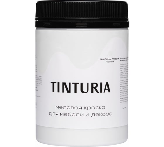 Изображение товара Краска для мебели и декора TINTURIA бриллиантовый белый 0.35 кг 12 ЭК000145887
