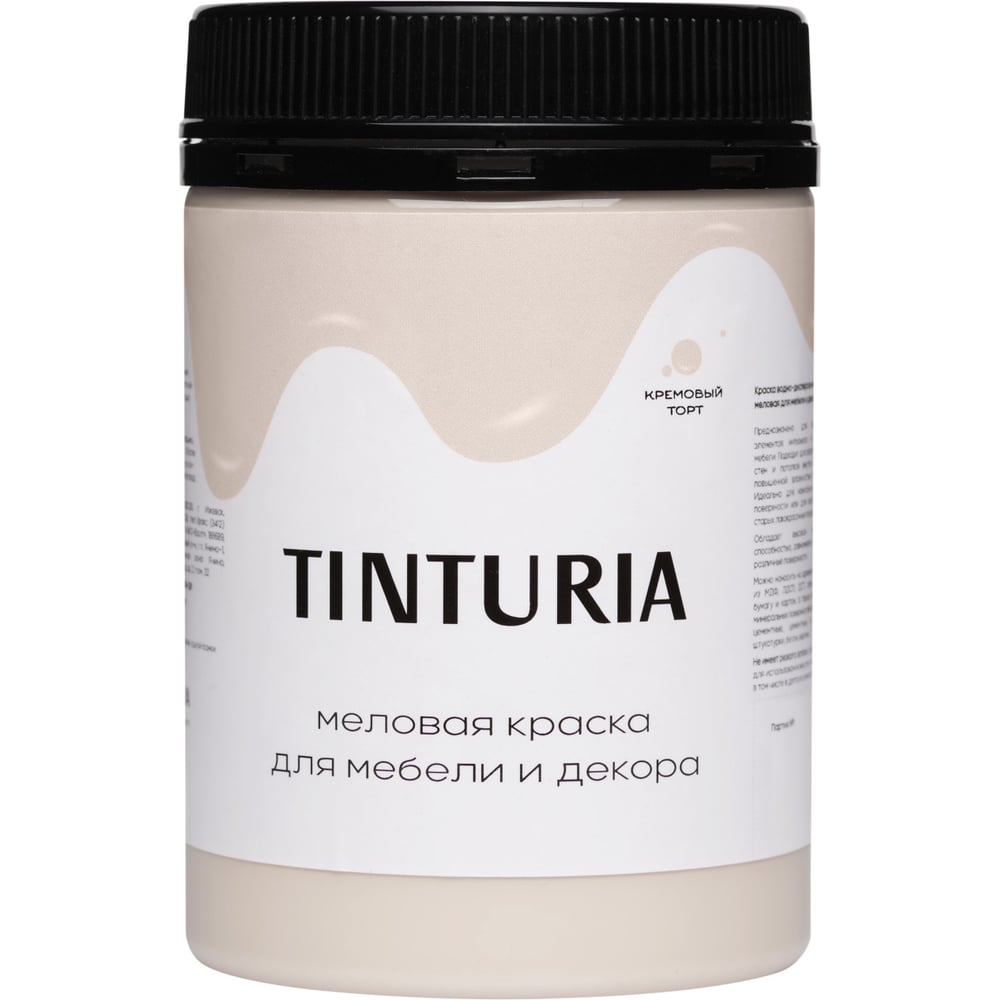 Изображение товара Краска TINTURIA для мебели и декора кремовый торт 0.35 кг
