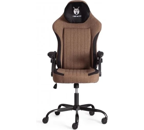 Изображение товара Кресло TetChair iWolf ткань, черный/коричневый 24836