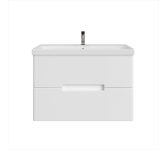 Изображение товара Тумба с раковиной RUVANN KANI 80 + Moduo 80 в ванную подвесная Т.KANI.П-80П-KIT-MOD