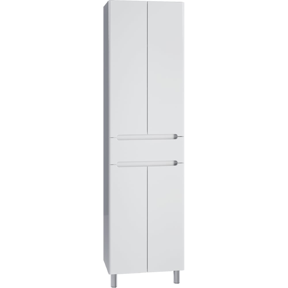 Изображение товара Шкаф-пенал RUVANN NIKA 60 для ванной комнаты с 4 дверями и 3 полками