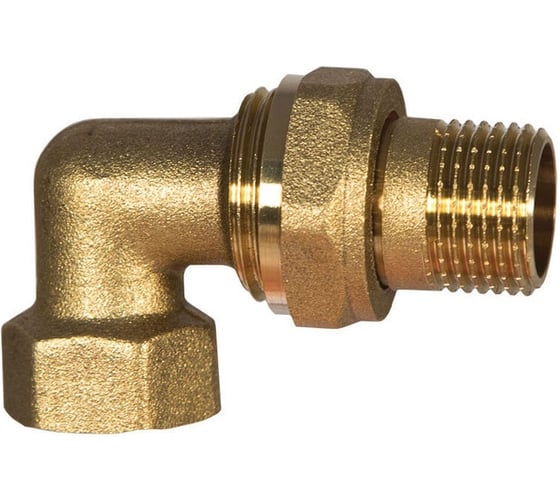 Изображение товара Американка угловая Millennium 1" латунная для быстрого монтажа LNUMF1010