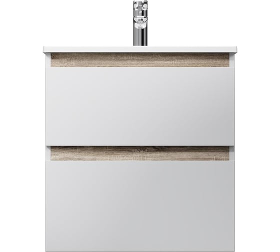 Изображение товара База под раковину подвесная AM.PM X-Joy, 60 см, 2 ящика, белый глянец M85AFHX0602WG