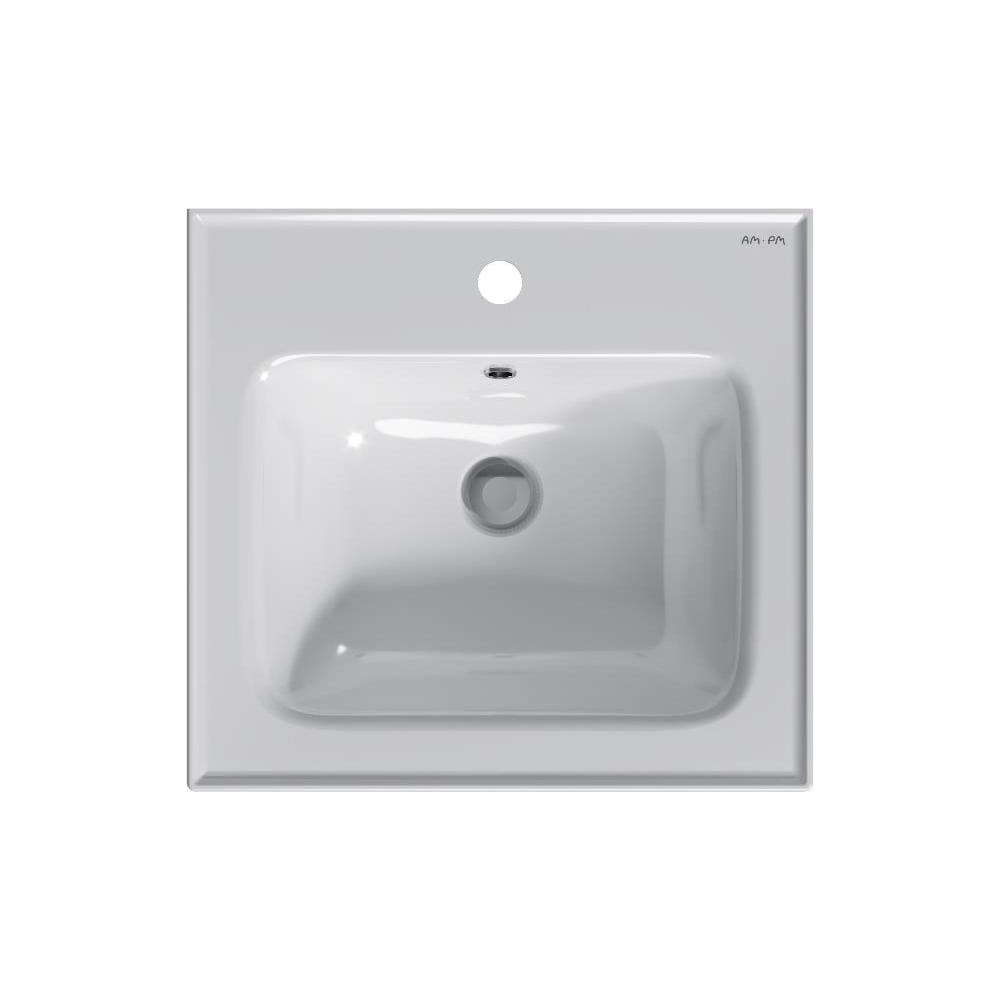 Изображение товара Мебельная керамическая раковина AM.PM X-Joy 50 см, встраиваемая, белая глянцевая