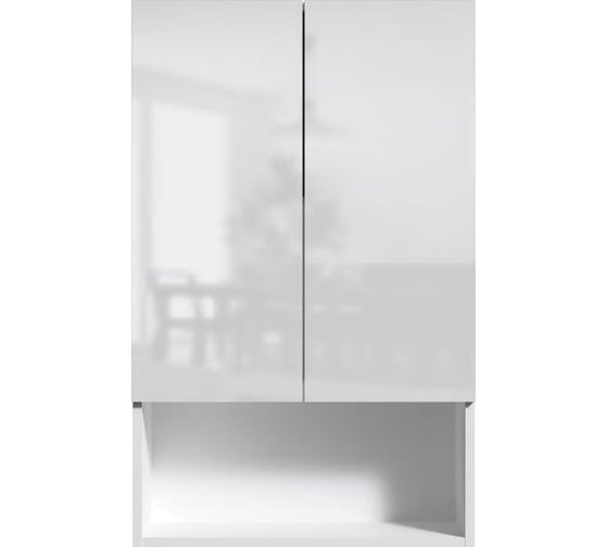 Изображение товара Шкаф навесной с дверками и открытой полкой AM.PM X-Joy, 60 см, белый глянец M85CHX06021WG