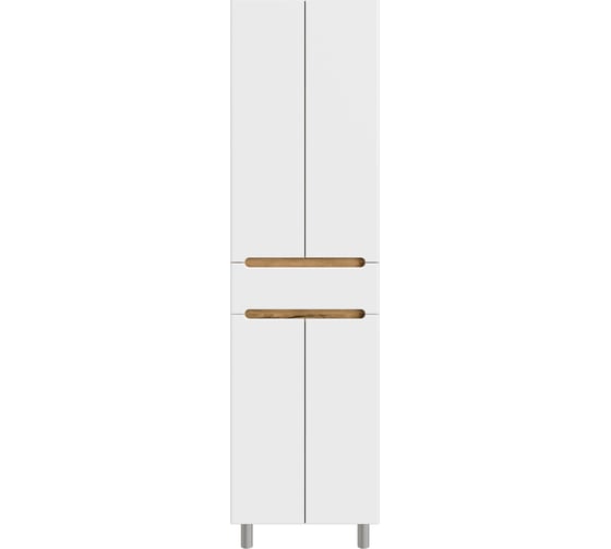 Изображение товара Шкаф-пенал RUVANN AQVI в ванную напольно/подвесной 50 Дуб вотан, белый Ш.AQVI-NIKA WV.П-50