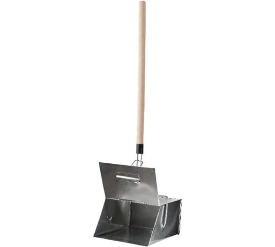 Изображение товара Совок-ловушка оцинкованный с черенком и крышкой FORT 501455453 00501455453