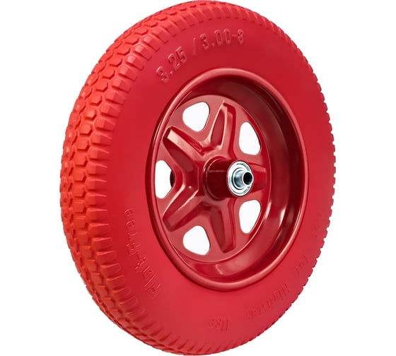 Изображение товара Колесо ПУ литое Variant 3.25/3.00-8, с подшипником 12 мм, для тачки 11204-1. К99-1ЛС