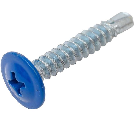 Изображение товара Саморез ООО ПКФ Сварком п/ш 4,2x16 сверло RAL5005 (синий) (1уп/100шт.) k00014439