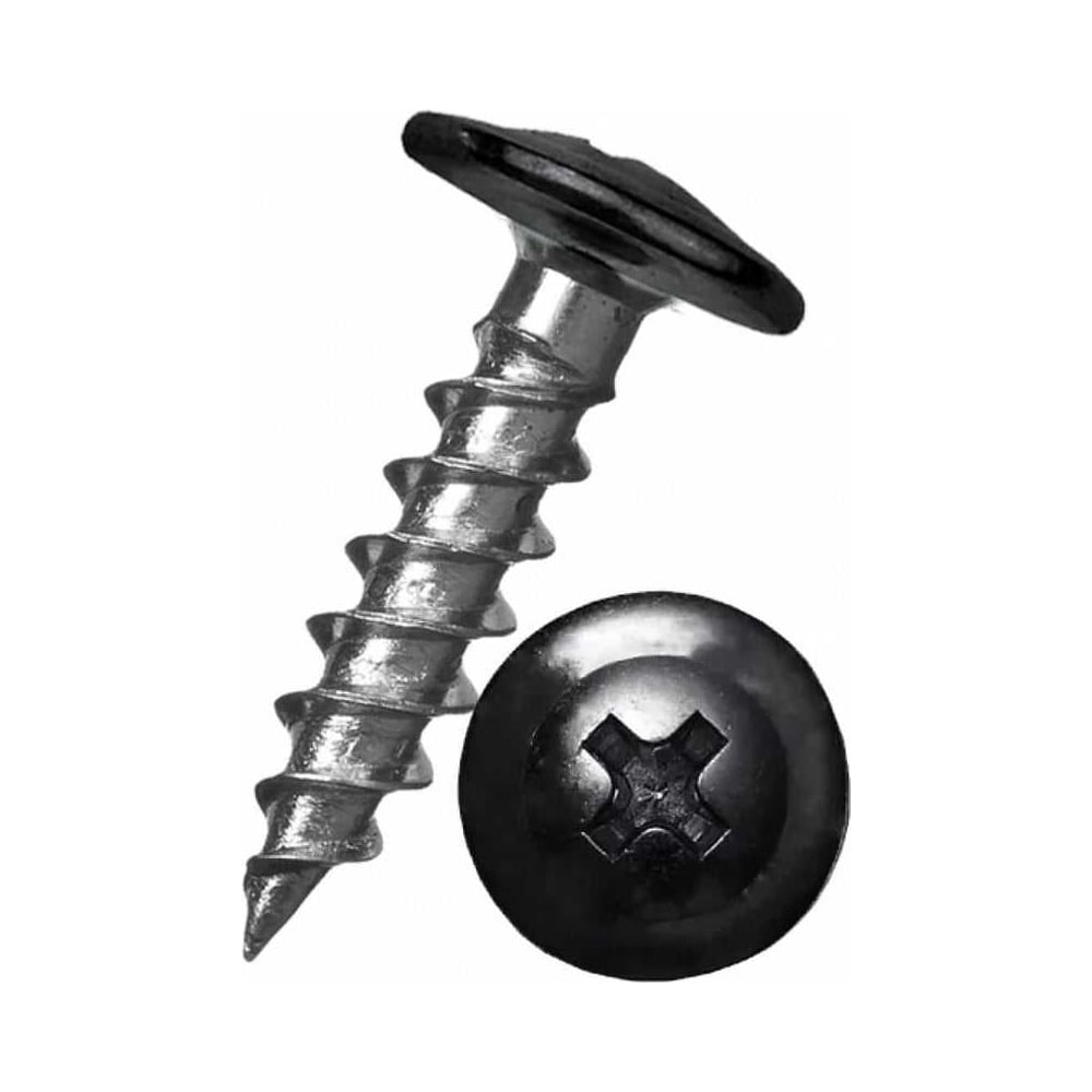 Изображение товара Саморез ООО ПКФ Сварком 4,2х19 черный с пресс-шайбой (1 уп./100 шт.)