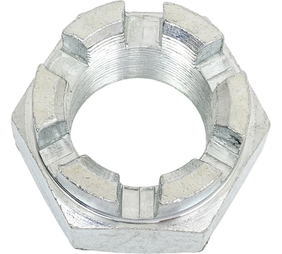 Изображение товара Гайка корончатая ООО ПКФ Сварком М30x1,5 оц. DIN 935 (уп/2шт.) k00015655