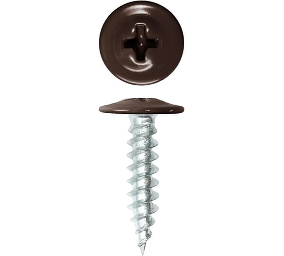 Изображение товара Саморез ООО ПКФ Сварком п/ш 4,2x25 RAL8019 (1уп/100шт.) k00018775