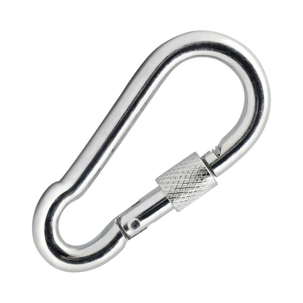 Изображение товара Карабин с фиксатором 8мм нерж. для пожарных и промышленных задач