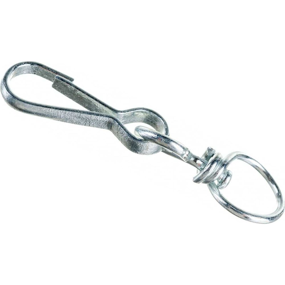 Изображение товара Карабин с вертлюгом Сварком 60 мм (упаковка 10 шт.)