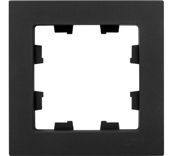 Изображение товара 1-местная рамка EKF, чёрная, пластик Эпика UP1-FPB-01