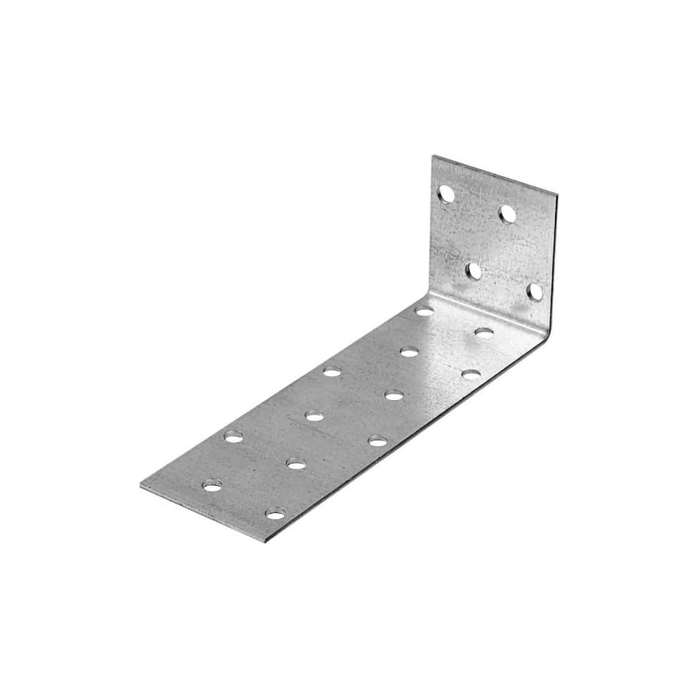 Изображение товара Анкерный металлический уголок 40x120x80 мм асимметричный с фасовкой 10 шт