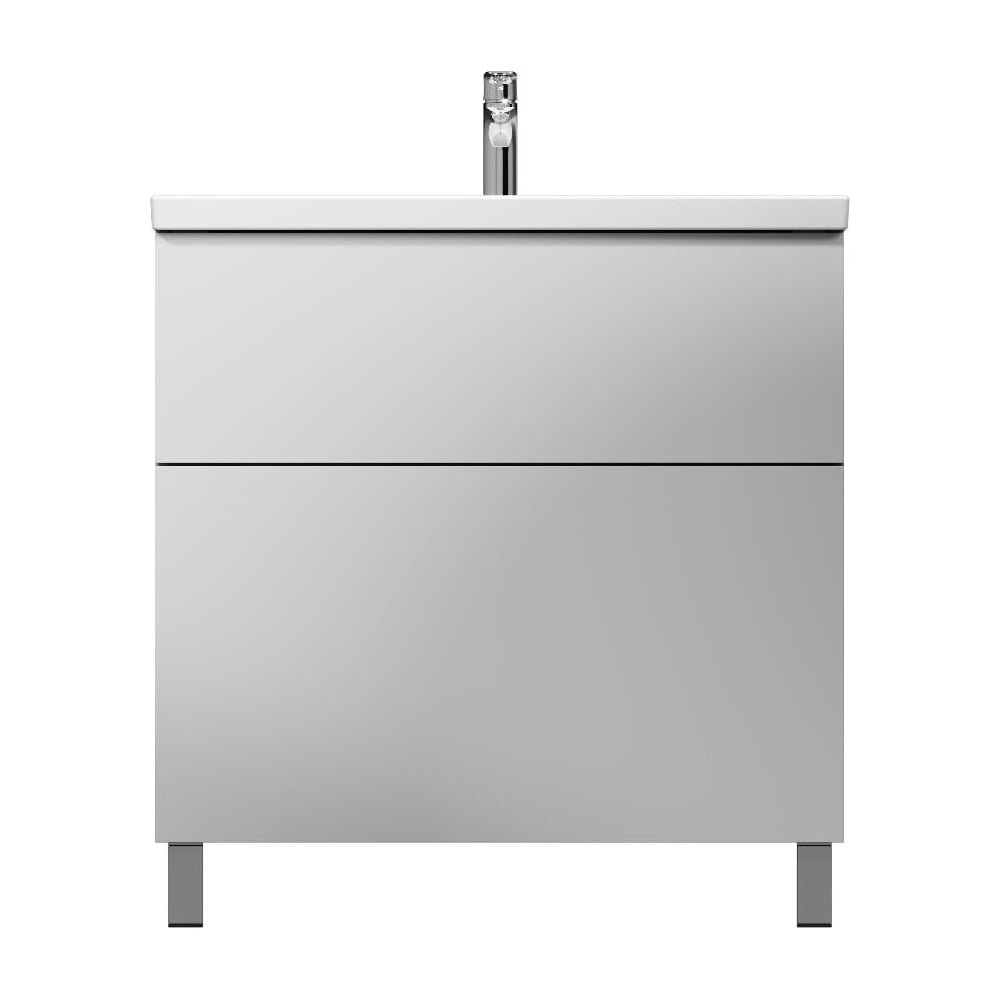 Изображение товара Напольная база с раковиной AM.PM Gem 80 см белая с двумя ящиками