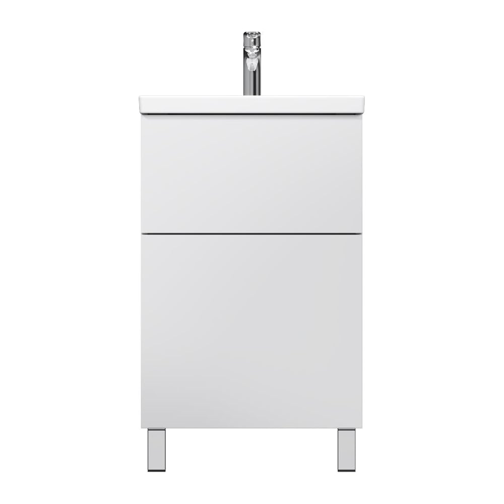 Изображение товара База с раковиной AM.PM Gem напольная 50 см 2 ящика белая глянец
