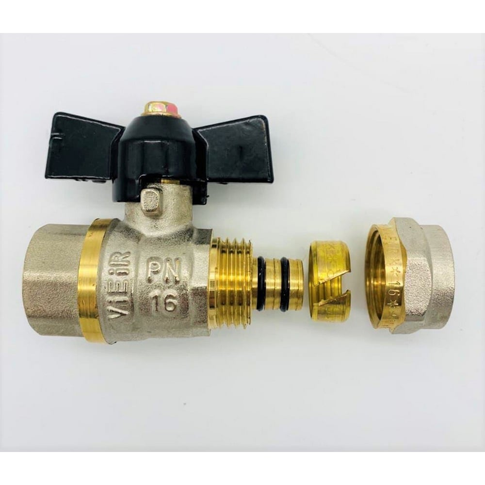 Изображение товара Кран VIEIR м/п 20 ц х 1/2 вн бабочка для воды разборный