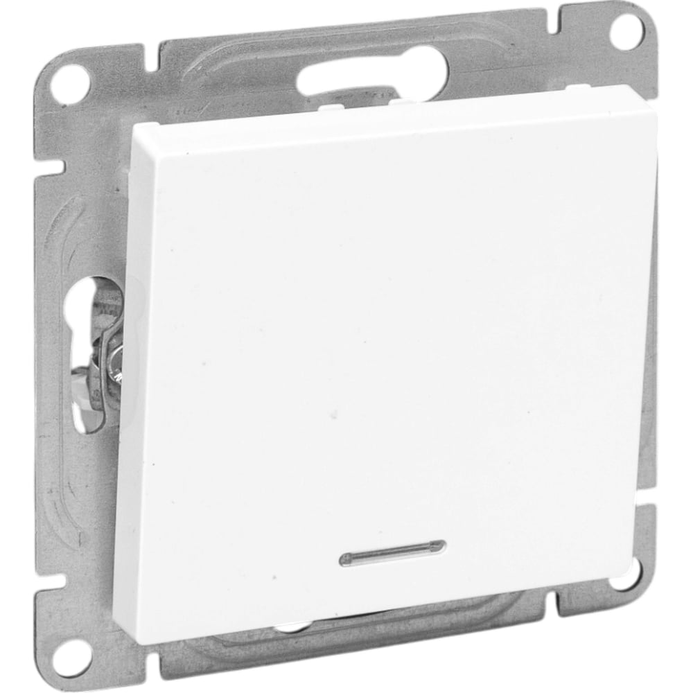 Изображение товара Механизм выключателя EKF, одноклавишный, подсветка, белый, серия Эпика UP1-SWW-14