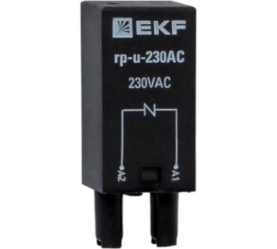 Изображение товара Модуль защитный EKF c варистором 230В AC для промежуточных реле RP AVERES rp-u-230AC