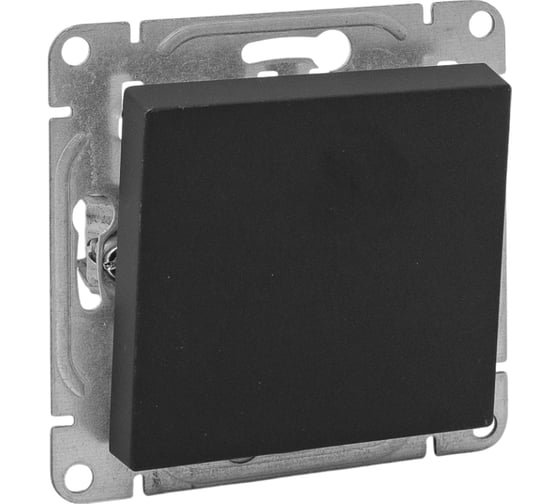 Изображение товара Механизм выключателя EKF, одноклавишный, перекрёстный, чёрный Эпика UP1-SWB-12