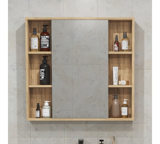 Изображение товара Зеркальный шкафчик RUVANN AQVI 100 в ванную З.AQVI.Д-100