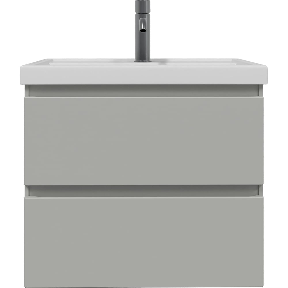 Изображение товара Тумба с раковиной RUVANN STELLO 50 + Фостер 50 подвесная светло-серая