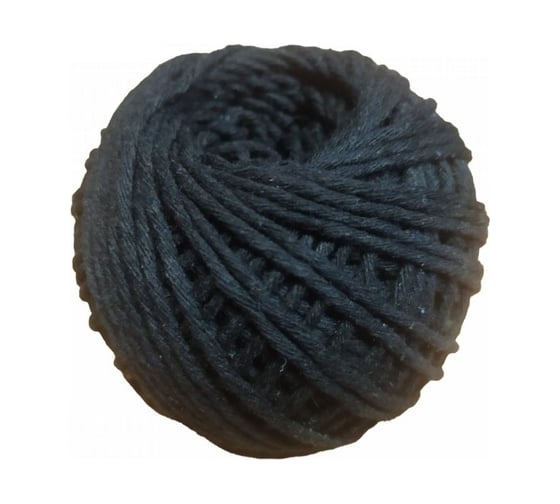 Изображение товара Хлопчатобумажный шпагат ЭБИС 1500 текс, 50 м, черный 73792